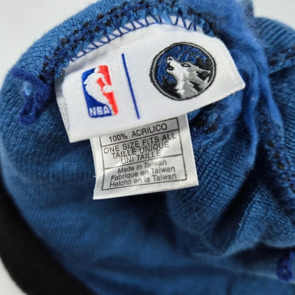 Minnesota Timberwolves New Era NBA Pom Beanie Stripe Blue Green Black Adidas OS‎